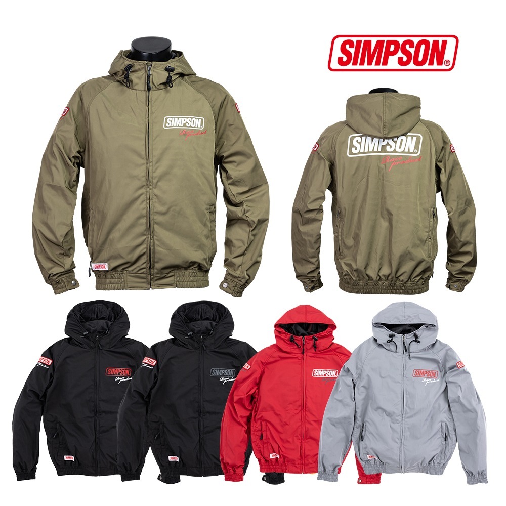 SIMPSON NSM-C08 ライトウェイト ナイロンフーディー 春夏モデル