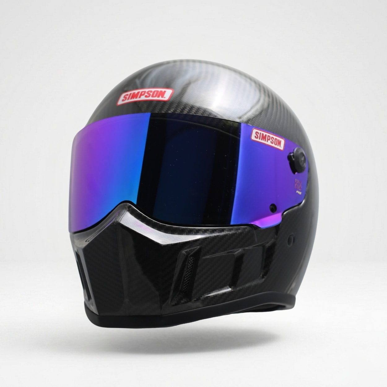 SIMPSON SB15 カーボン イリジウムミラーシールド装着イメージ