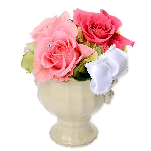 プリザーブドフラワー 花器アレンジ 「Rose Bouquet」