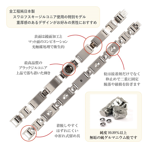 純ゲルマニウムブレスレット BL｜純ゲルマニウムのピークパイン