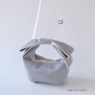 ラプチャー　エッグリボン　ショルダーバッグ　シルバー　2way RAPTURE エッグリボンショルダーバッグ ネイプルズ-SH978- BAG