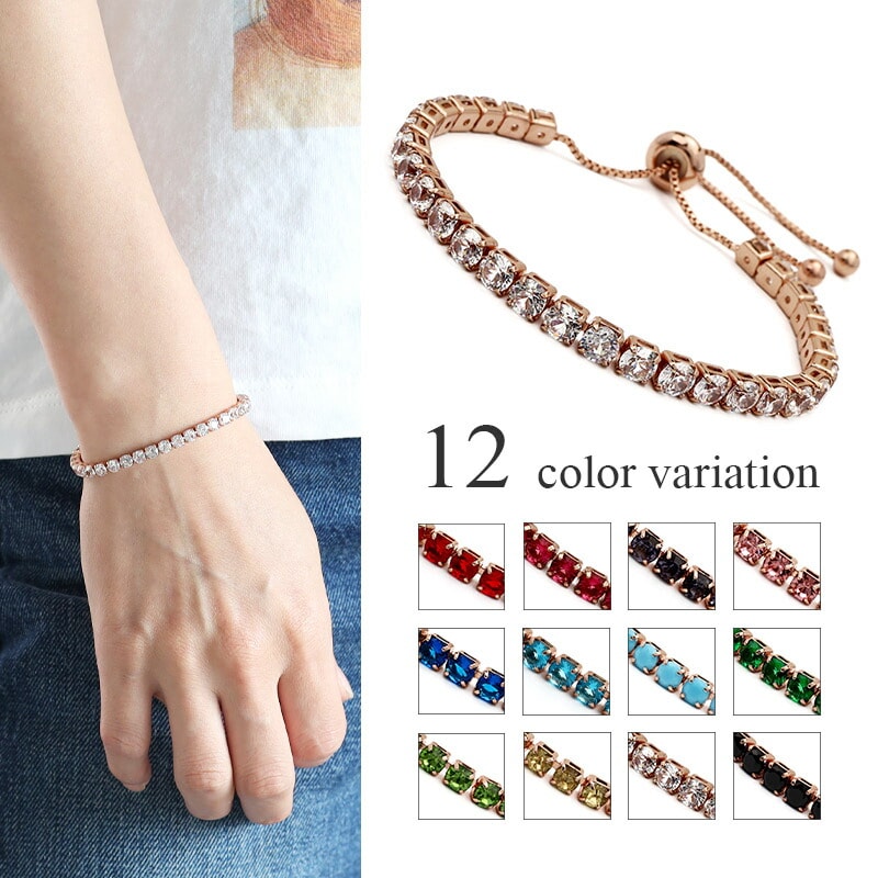 テニスチェーン ブレスレット CZ [b563] | ブレスレット | SILVER KYASYA
