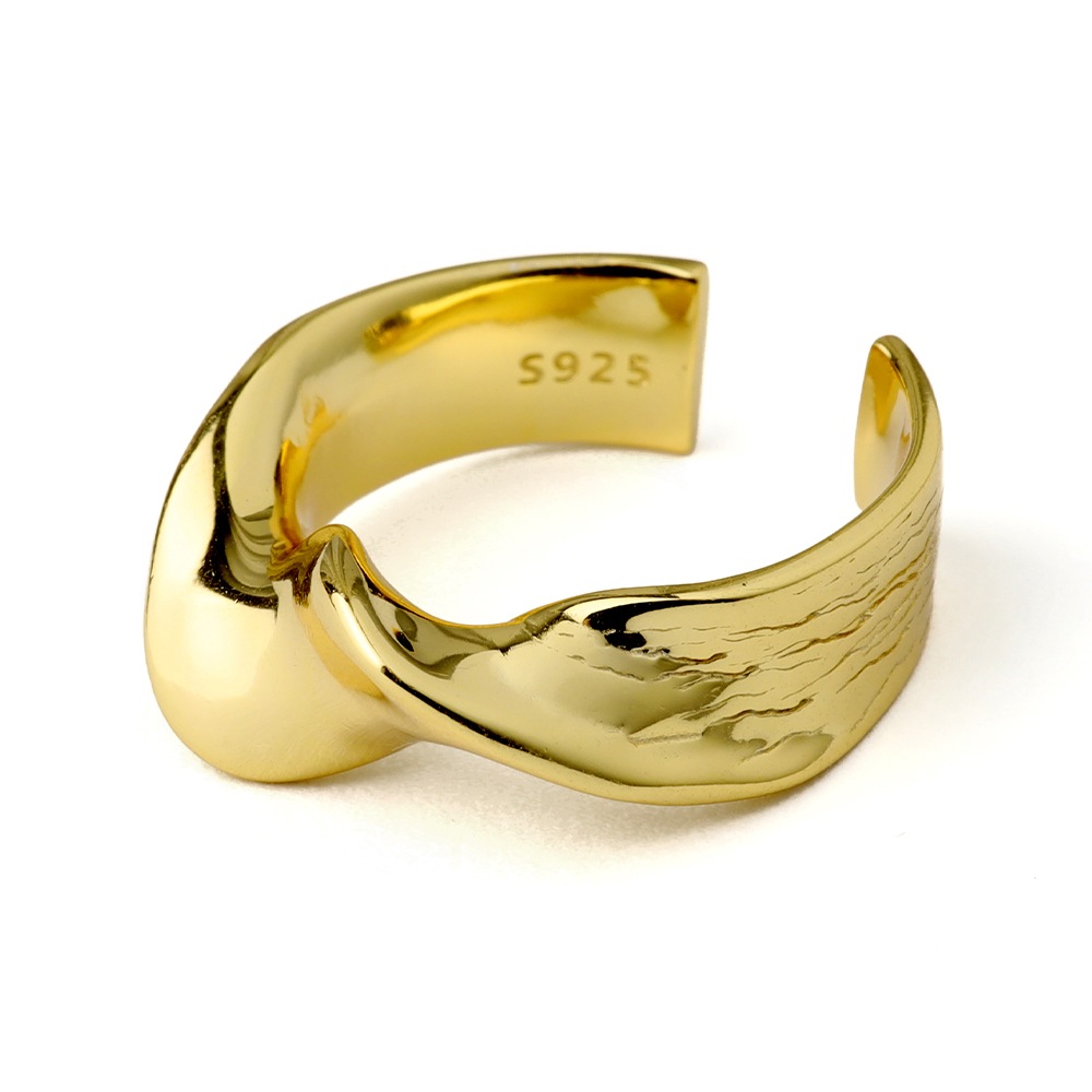 925 二連リング ぷっくり [cr444] | お洒落なレディースアイテム