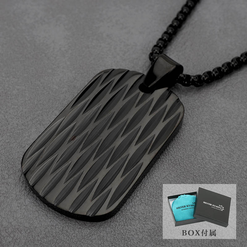 ステンレス ドッグタグネックレス [n714-silver] | ネックレス