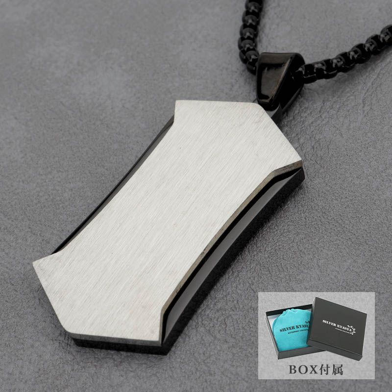 ステンレス ドッグタグネックレス [n714-silver] | ネックレス