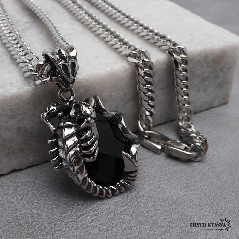 ステンレス製 蠍ネックレス [n933-n348-s-7mm] | ネックレス