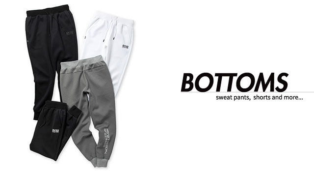 BOTTOMS  sweat pants,  shorts and more...