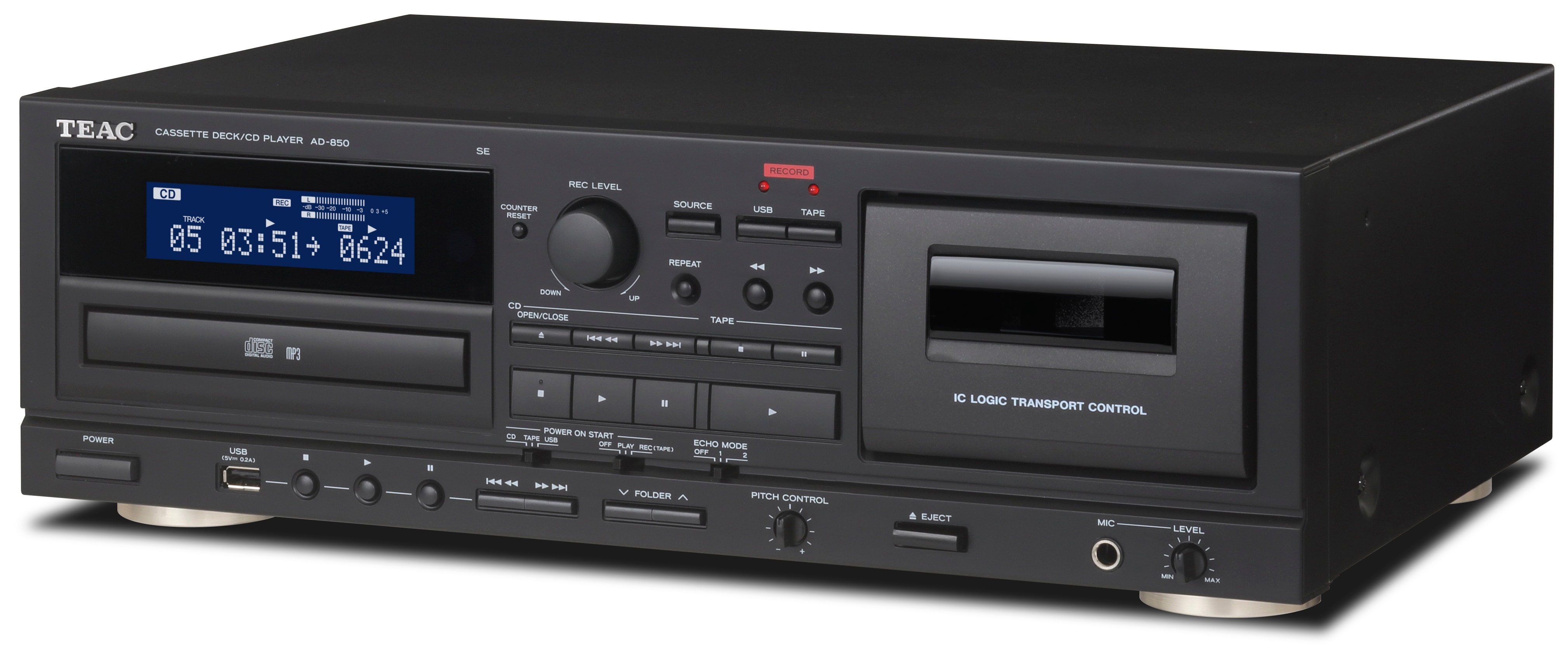 TEAC AD-850 CD・カセットデッキ ティアックストア限定】カセットテープ、CD、USBメモリーに対応した