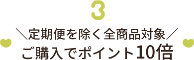 全商品対象ご購入でポイント10倍