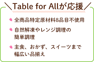 Table for Allが応援