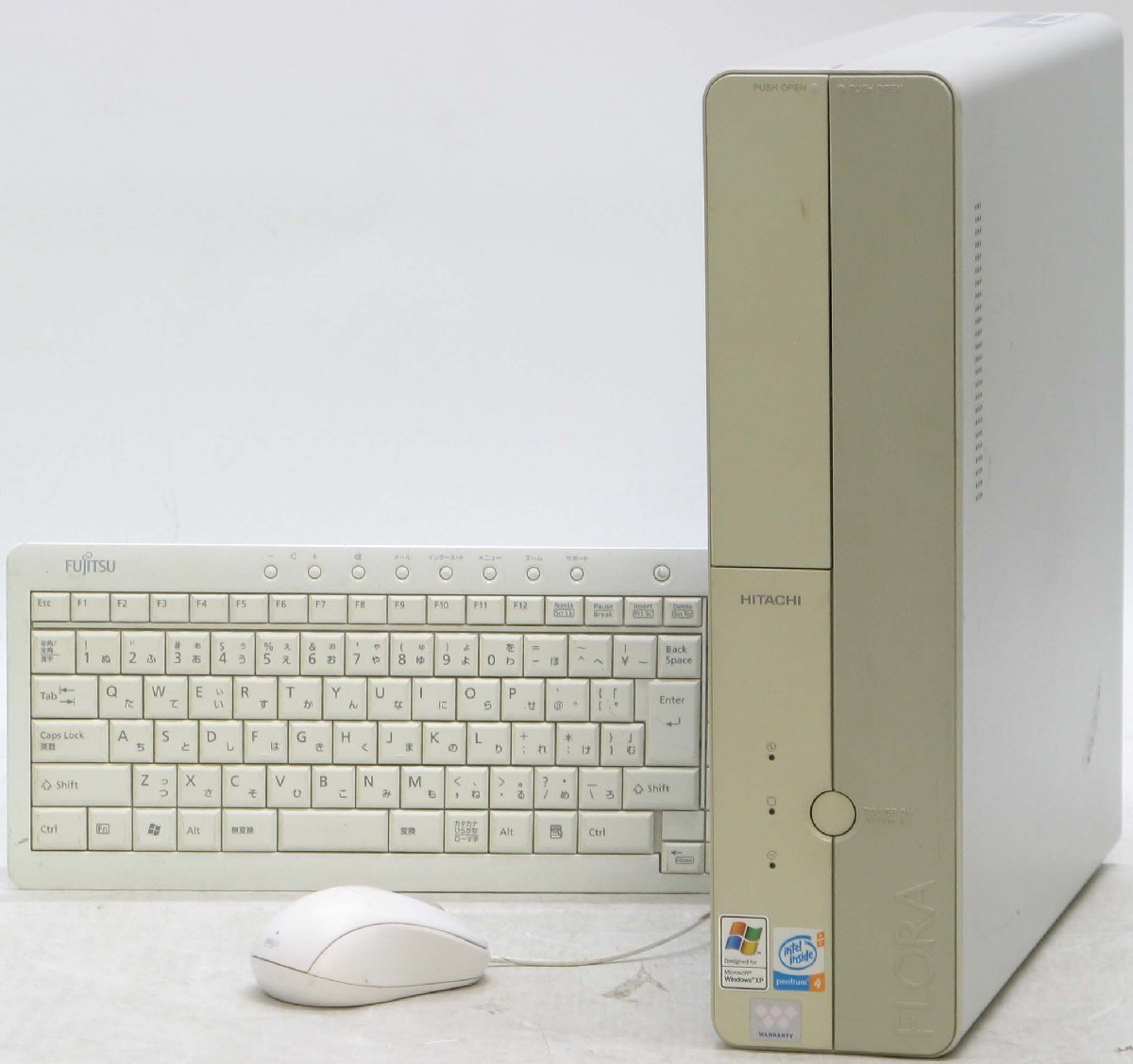 FLORA PC8DG5-XFA312220 Pentium4 Windows XP 中古 デスクトップ パソコン