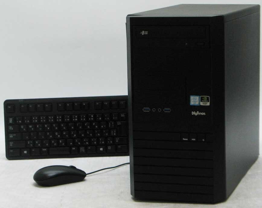 ジャンク】diginnos ドスパラ グラボ付き デスクトップPC （ジャンク 