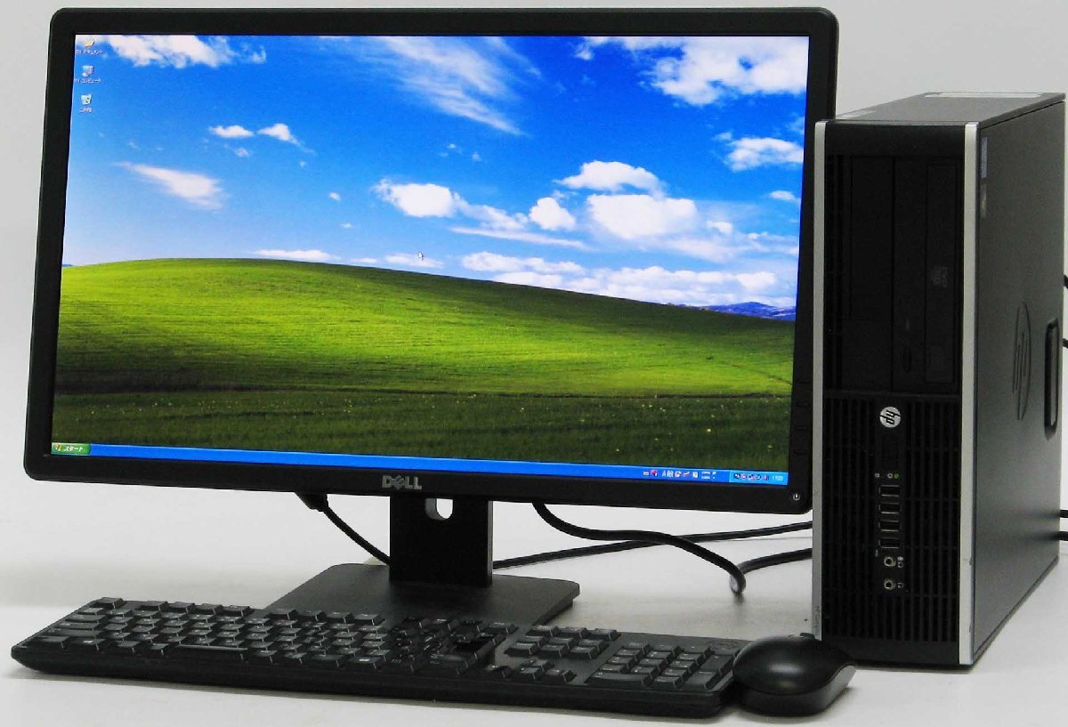 Compaq 6200 Pro SFF-2400 Corei5 23液晶セット Windows XP 中古 デスクトップ パソコン