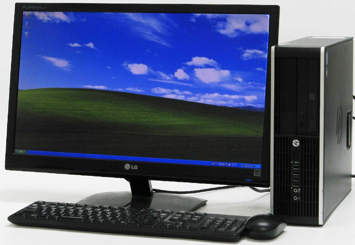 Compaq 6200 Pro SFF-2400 Corei5 24液晶セット Windows XP 中古 デスクトップ パソコン