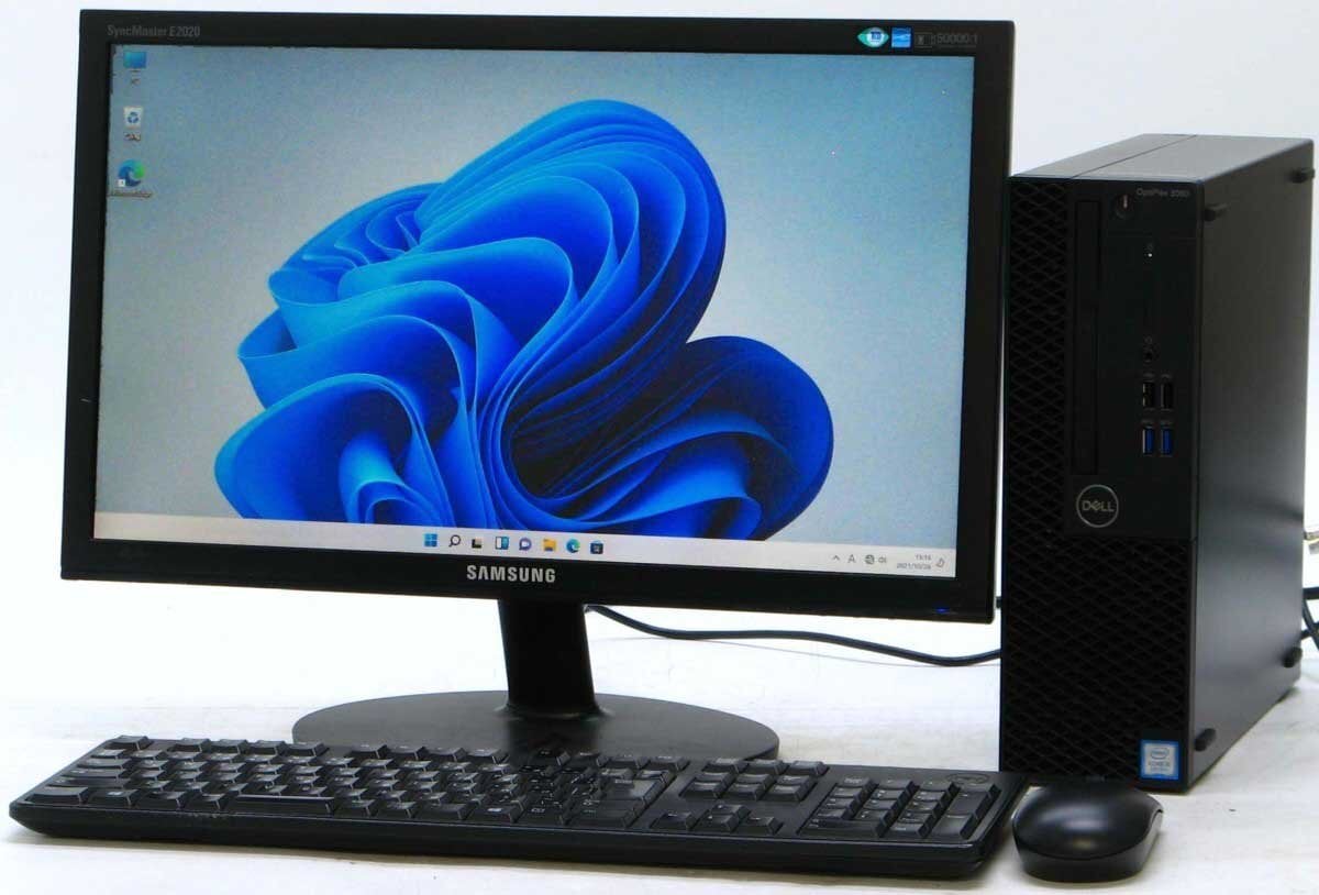 Optiplex 3060-8700SF Core i7 19W 液晶セット Windows 11 中古 デスクトップ パソコン
