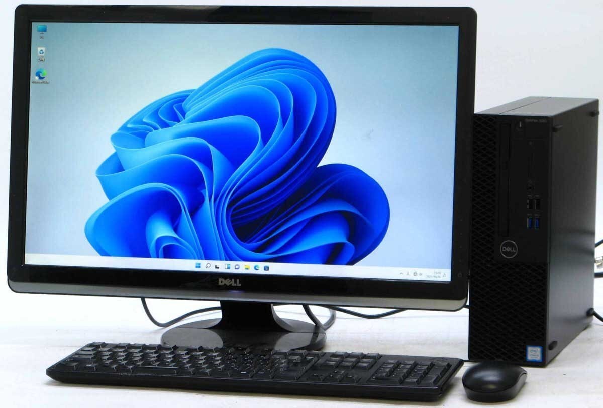 Optiplex 3060-8700SF Core i7 24液晶セット Windows 11 中古 デスクトップ パソコン