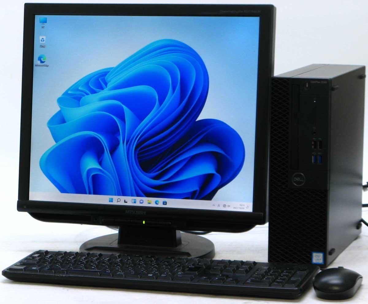 Optiplex 3060-8700SF Core i7 19液晶セット Windows 11 中古 デスクトップ パソコン