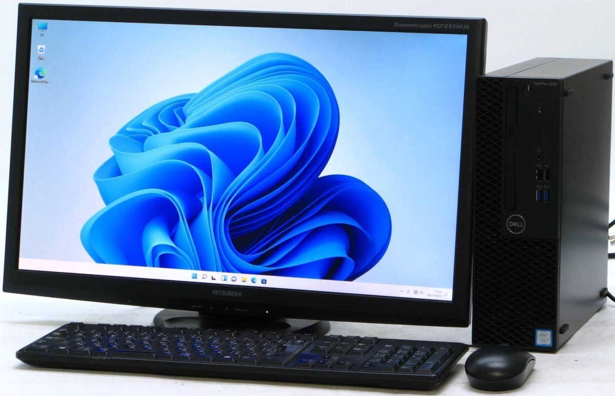 Optiplex 3060-8700SF Core i7 23液晶セット Windows 11 中古 デスクトップ パソコン