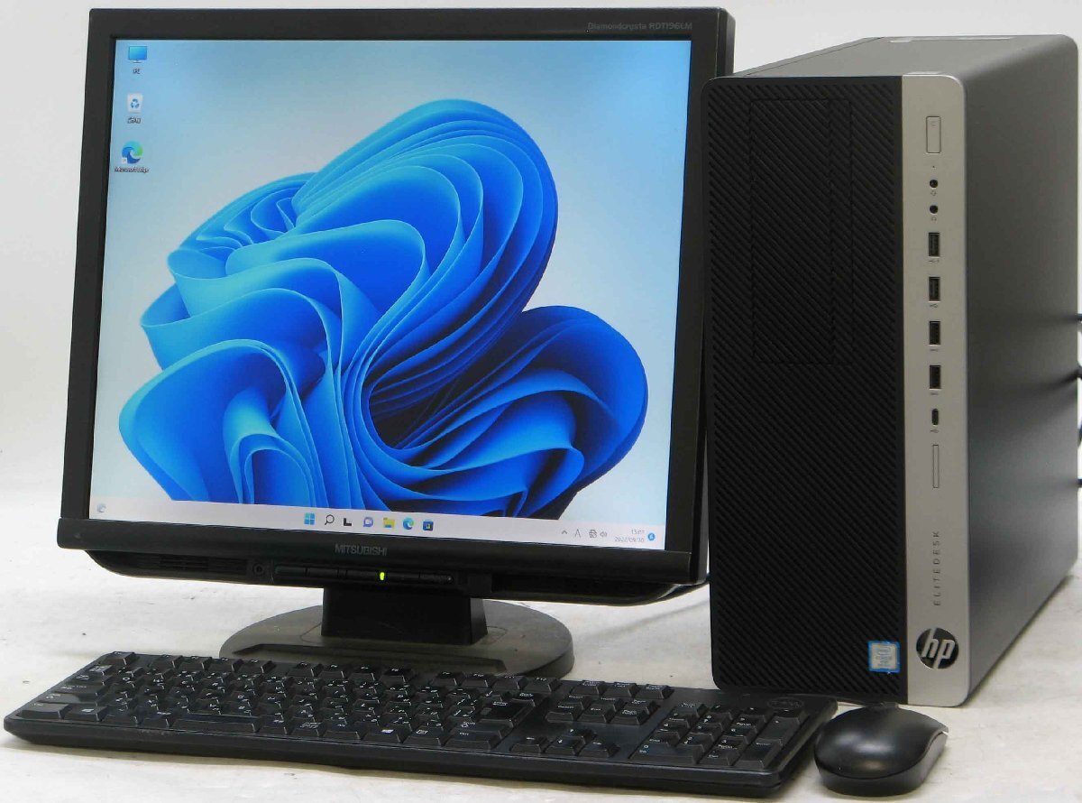 EliteDesk 800 G4 TWR-8500 Core i5 SSD+HDD 19�t���Z�b�g Windows 11 ���� �f�X�N�g�b�v
