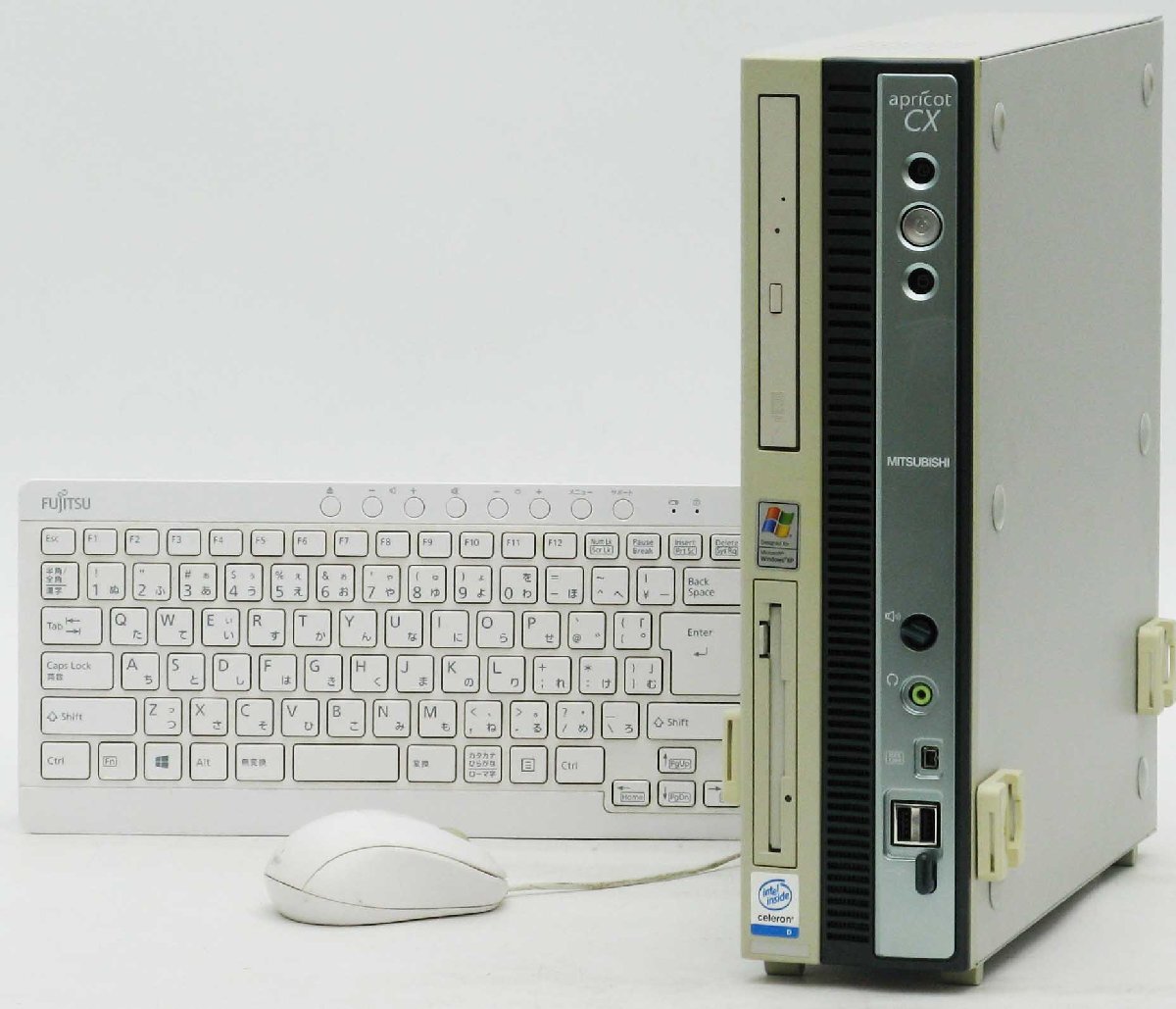 apricot CX CX25XCZETSBG Celeron D 325 WindowsXP 中古 デスクトップ パソコン