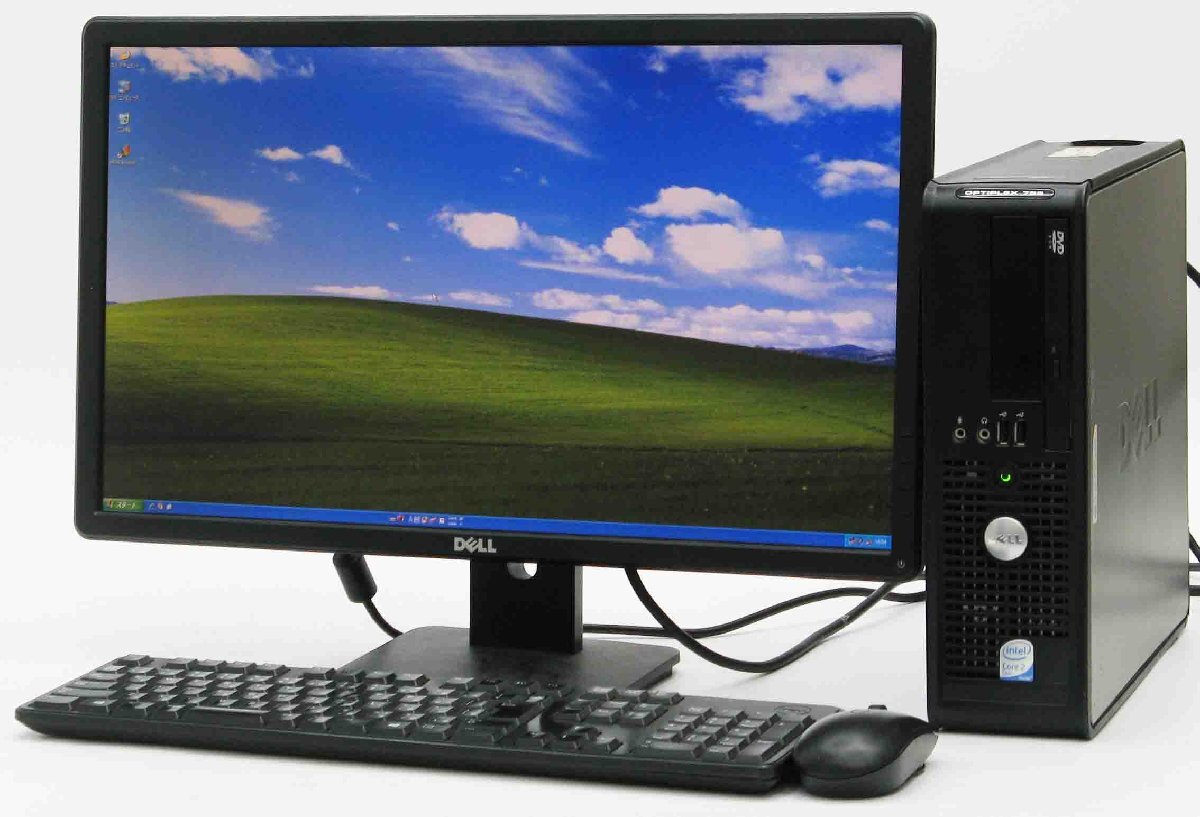 Optiplex 755-E4500SF Core2Duo 23液晶セット Windows XP 中古 デスクトップ パソコン