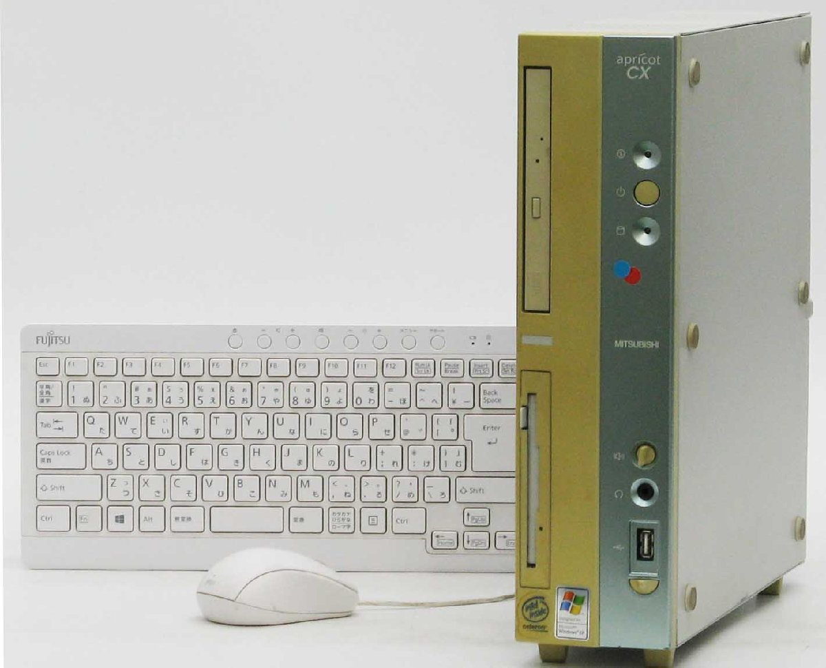 apricot CX CX12HEZETJBA Celeron WindowsXP 中古 デスクトップ パソコン