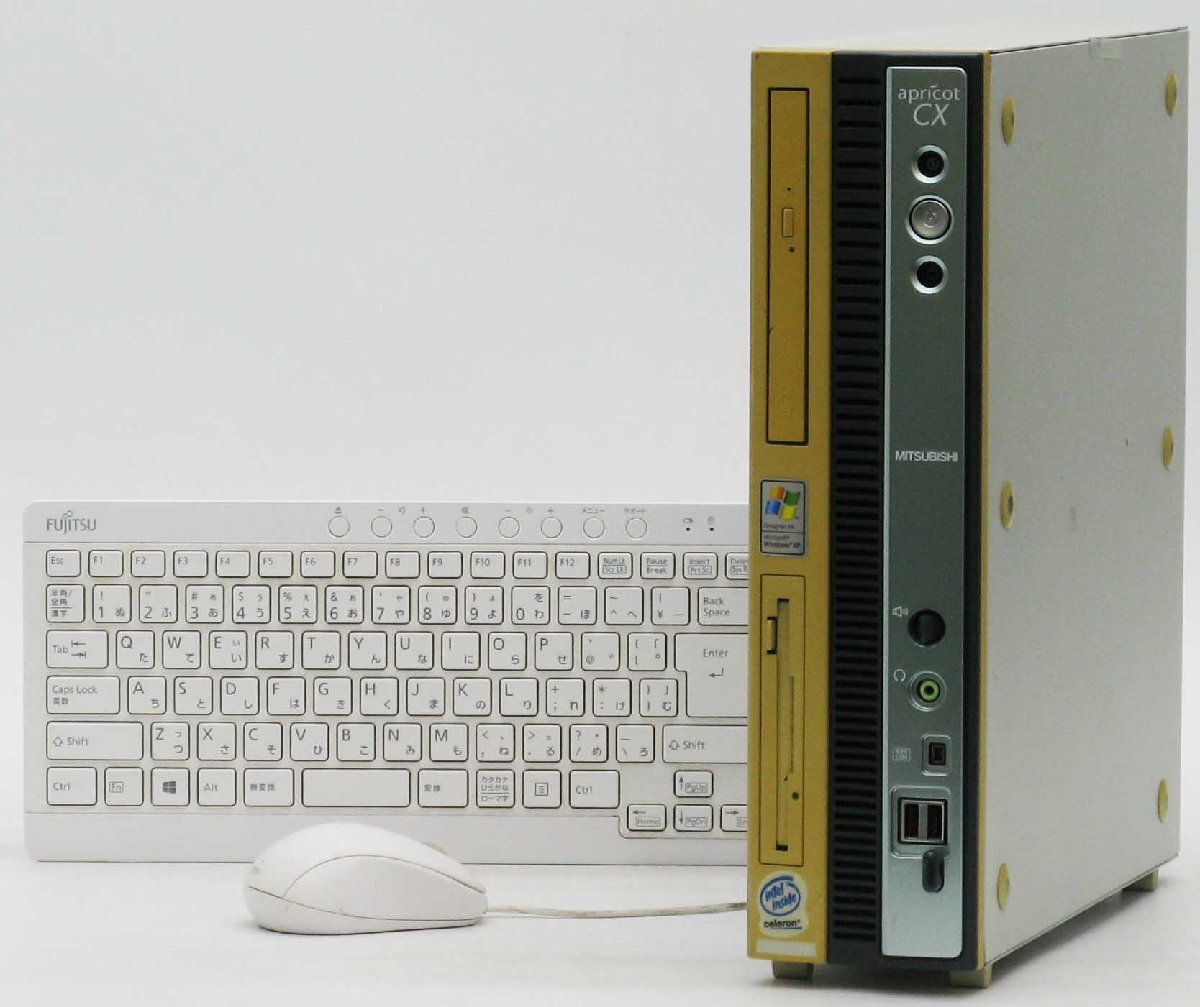apricot CX CX25XCZETSBE Celeron WindowsXP 中古 デスクトップ パソコン