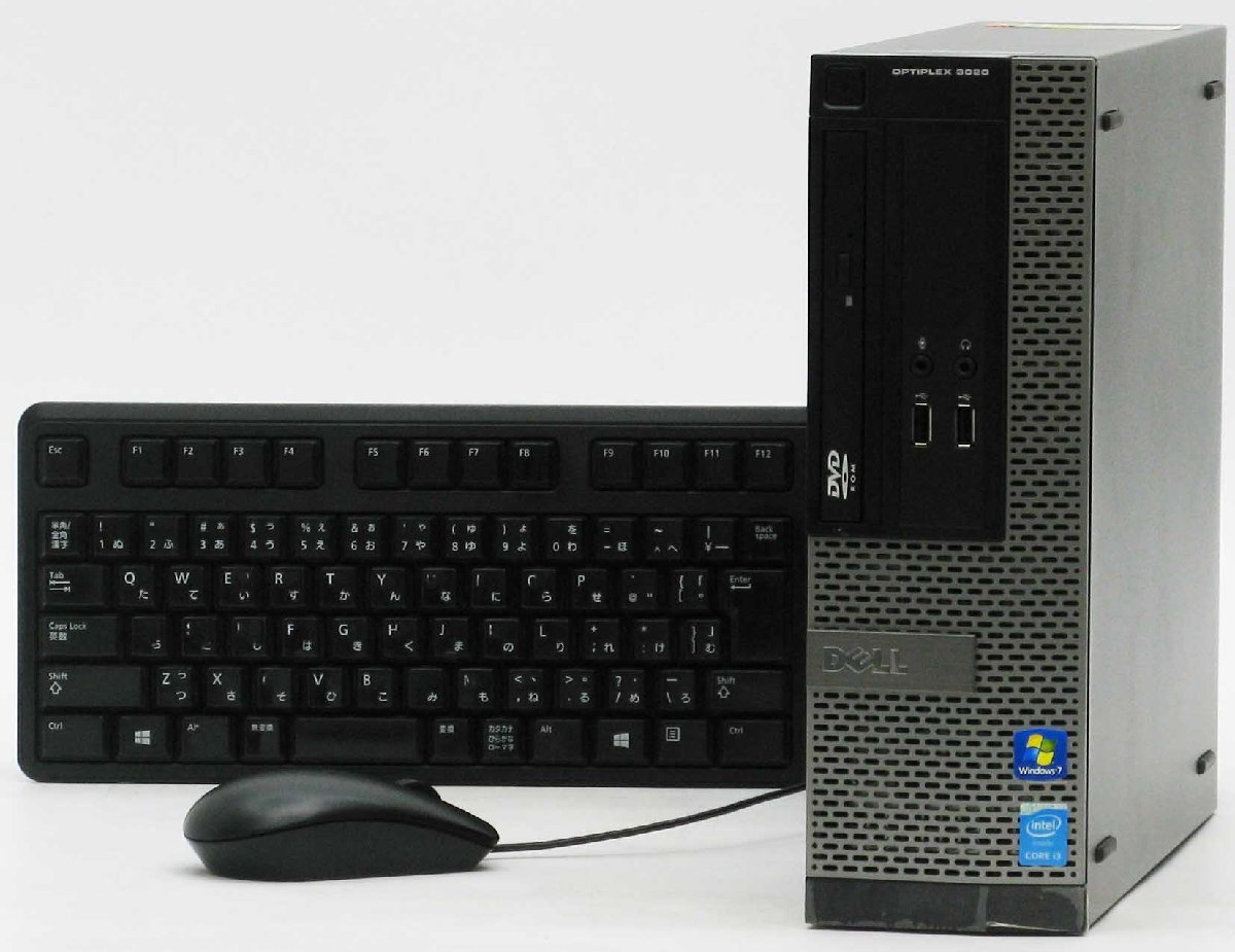 Optiplex 3020-4160SF Corei3 リカバリーディスク付き Windows7 中古 デスクトップ パソコン