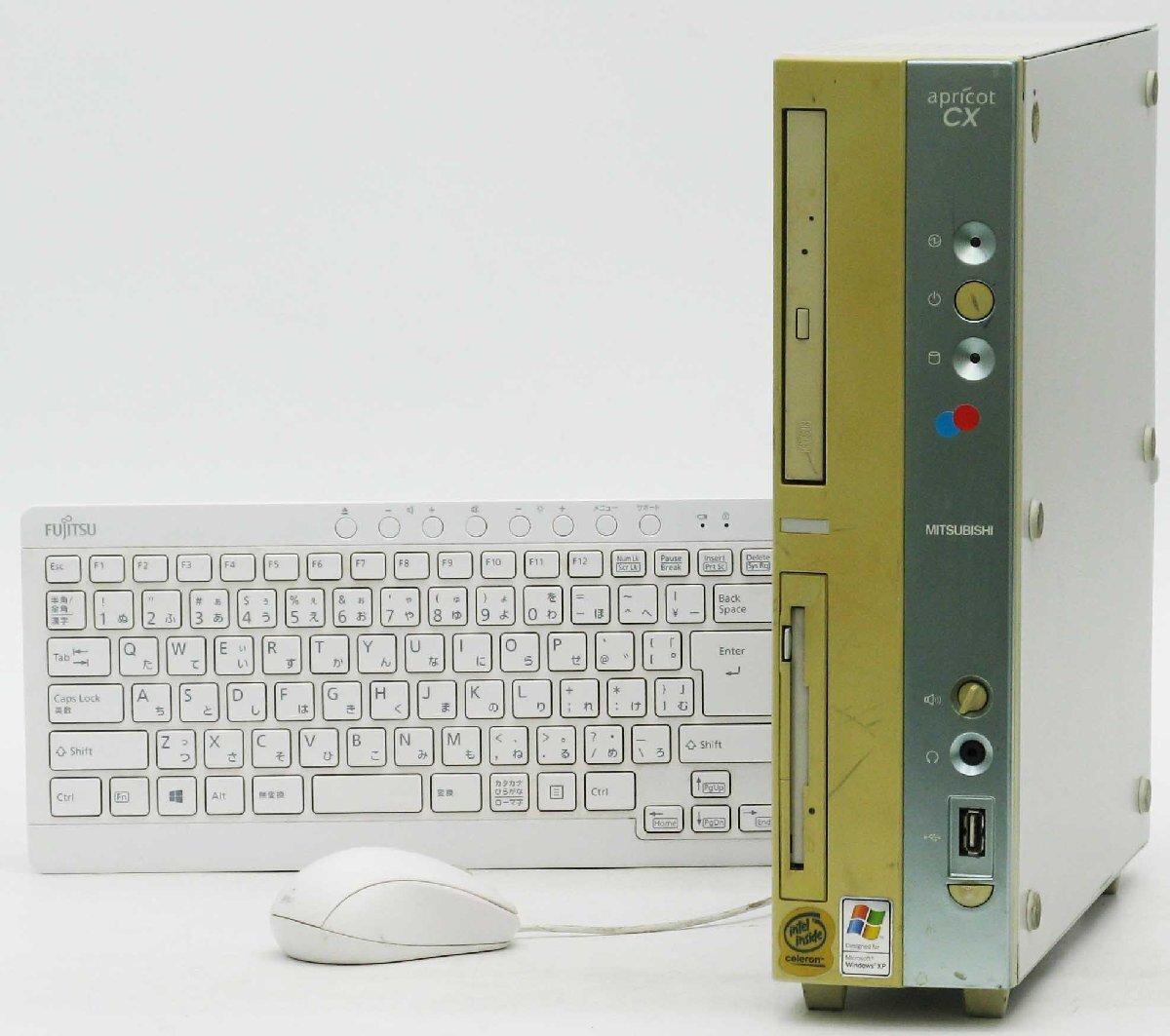 apricot CX CX12HEZETJBA Celeron AGP WindowsXP 中古 デスクトップ パソコン
