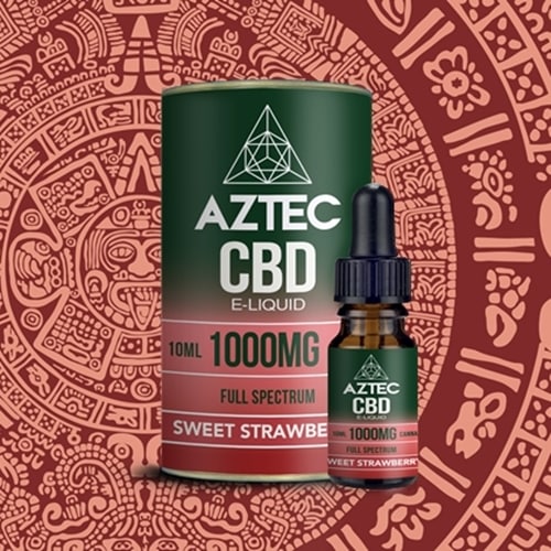 終売予定】AZTEC (アステカ) E-LIQUID FULL SPECTRUM CBD 10％ (1000mg) 10ml | CBDリキッド,フルスペクトラム  | VapeMania CBD Dispensary Store