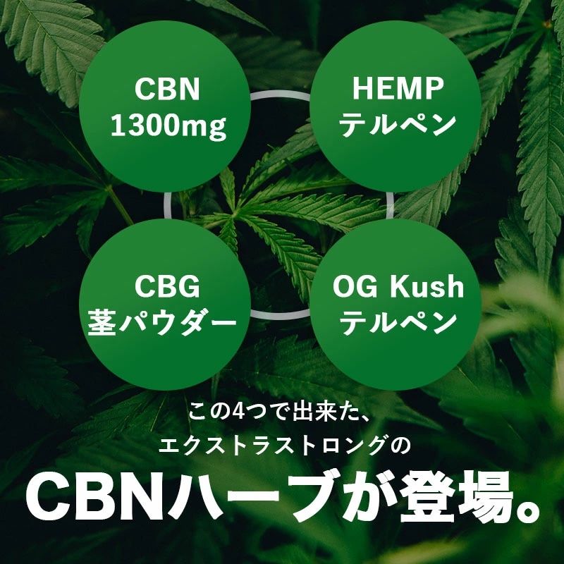 【1ml】H/CH 40% パープルクッシュ　CBN CRD CBD