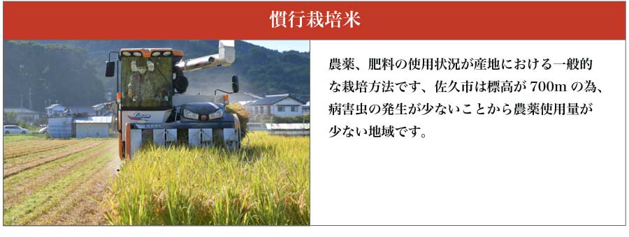慣行栽培米の画像
