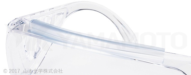 840円 まとめ買いでお得 山本光学 YAMAMOTO NO.337 オーバーグラスタイプ保護めがね 上部クッションバー付き 大型眼鏡併用可 ワイドテンプル クリア PET-AF
