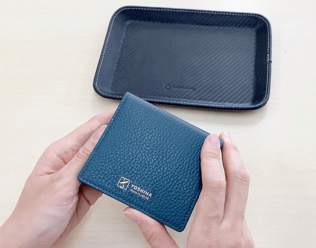 二つ折り財布(グレー） | 二つ折り財布 | YOSHINA