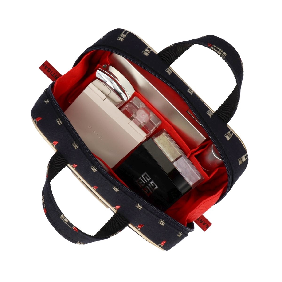 ハンドル付きミニマム・ポーチ ヴァリアント・ルージュ 5WP-LI013S