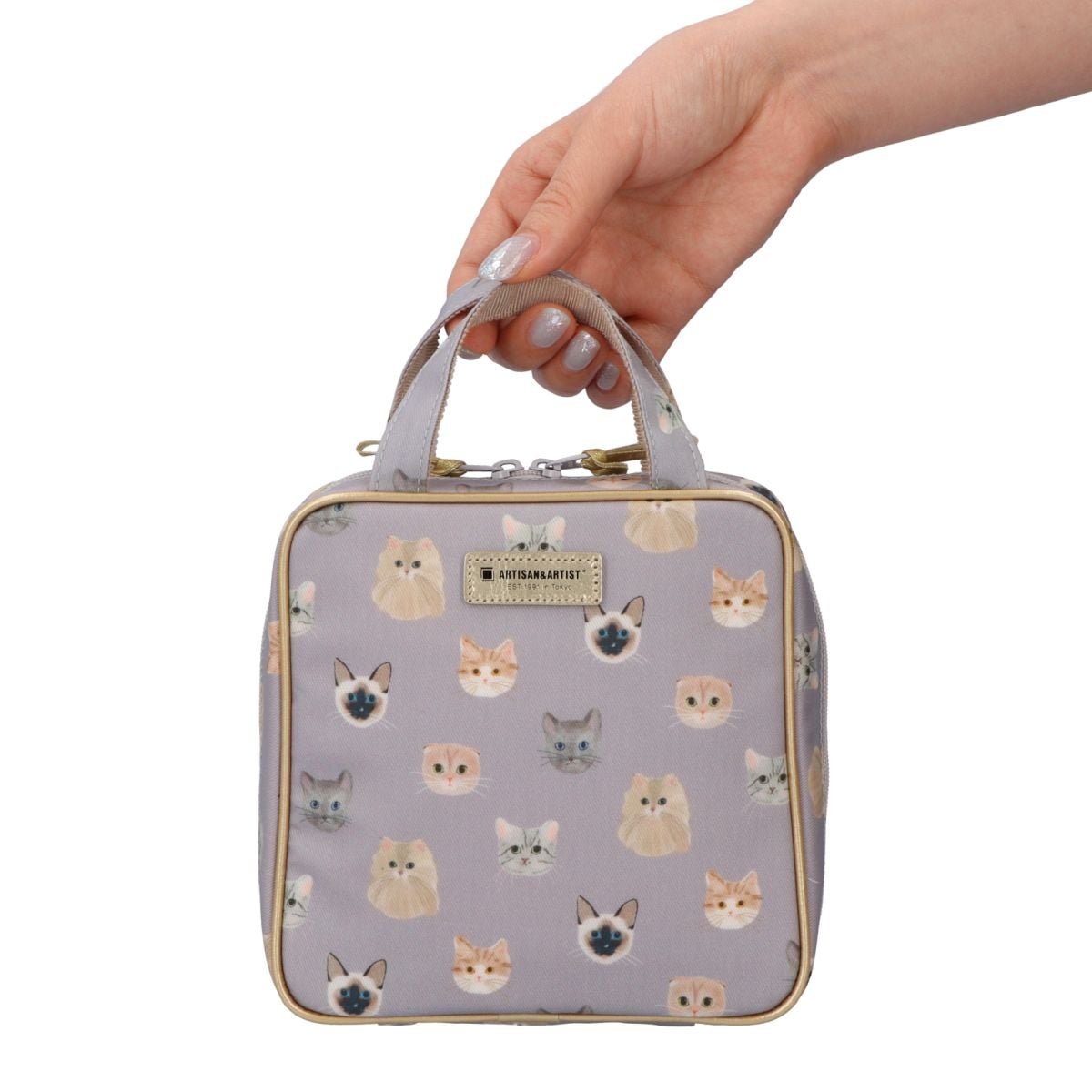 タテ型収納のスクエアポーチ ウィスカー・ウィスパー 5WP-WI6092