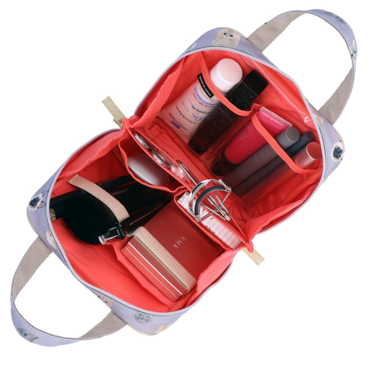 在庫限り】タテ型収納のスクエアポーチ ウィスカー・ウィスパー 5WP