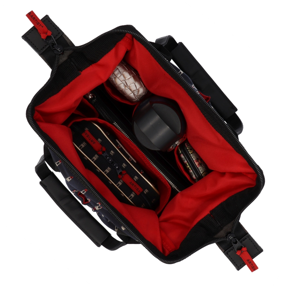 ワイドオープン・ハンドバッグ ヴァリアント・ルージュ KG2LI-703