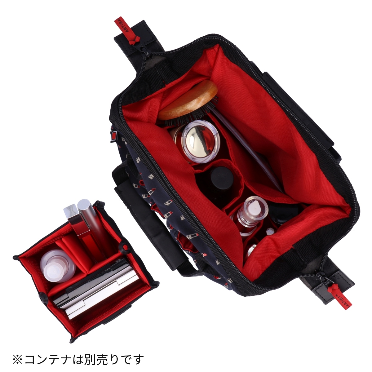 ワイドオープン・ハンドバッグ ヴァリアント・ルージュ KG2LI-703