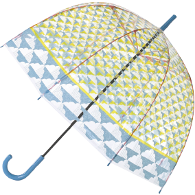 おしゃれと機能を兼ねそろえたドーム型の透明ビニール傘