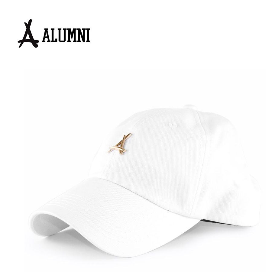 ALUMNI CLOTHING アルムナイクロージング 24K WHITE DAD HAT WHITE