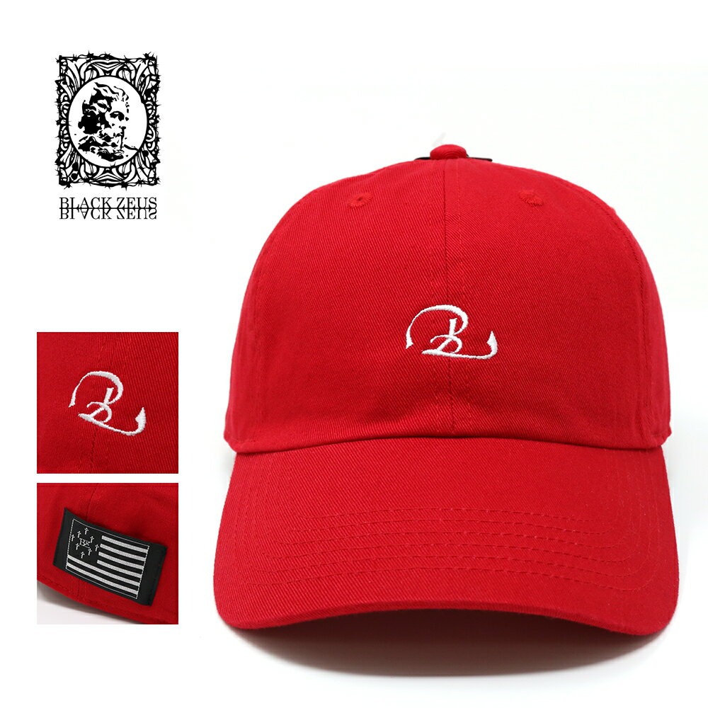 Black Zeus ブラックゼウス BZ Icon CAP Flag Red×Blanc ストラップ