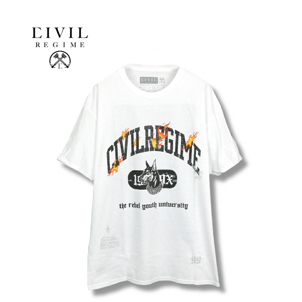 Civil Regime シビル・レジーム R.Y.U TEE WHITE Tシャツ | すべての 
