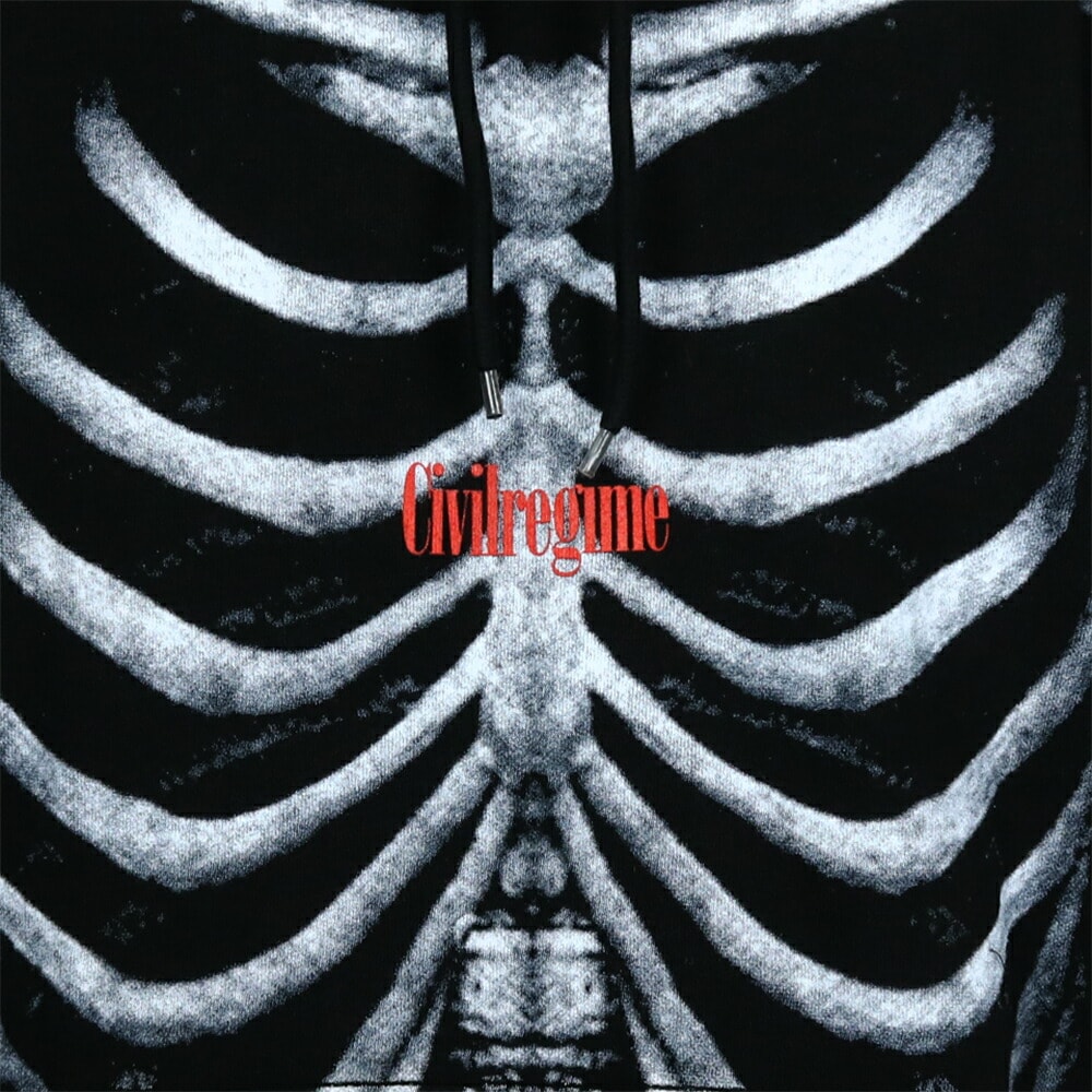 Civil Regime シビル・レジーム BONES HOODIE BLACK パーカー | すべて  
