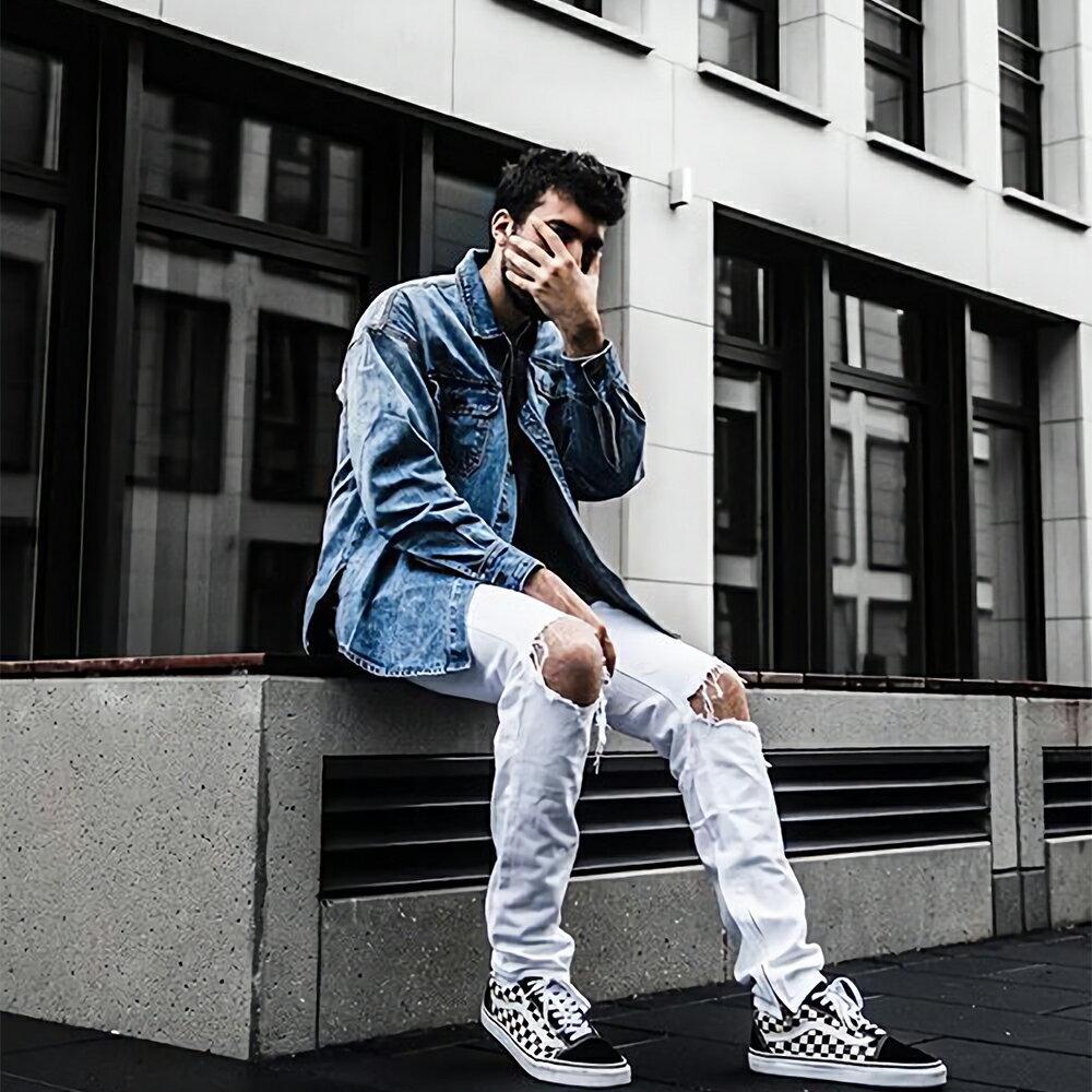 mnml ミニマル M1 STRETCH DENIM WHITE トレンド ストレッチ デニム