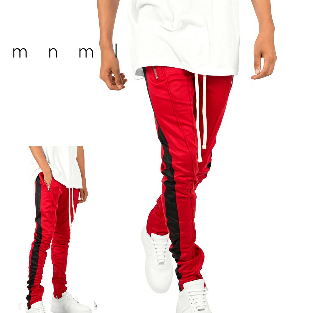 mnml ミニマル TRACK PANTS Red トレンド トラックパンツ ジャージ ...