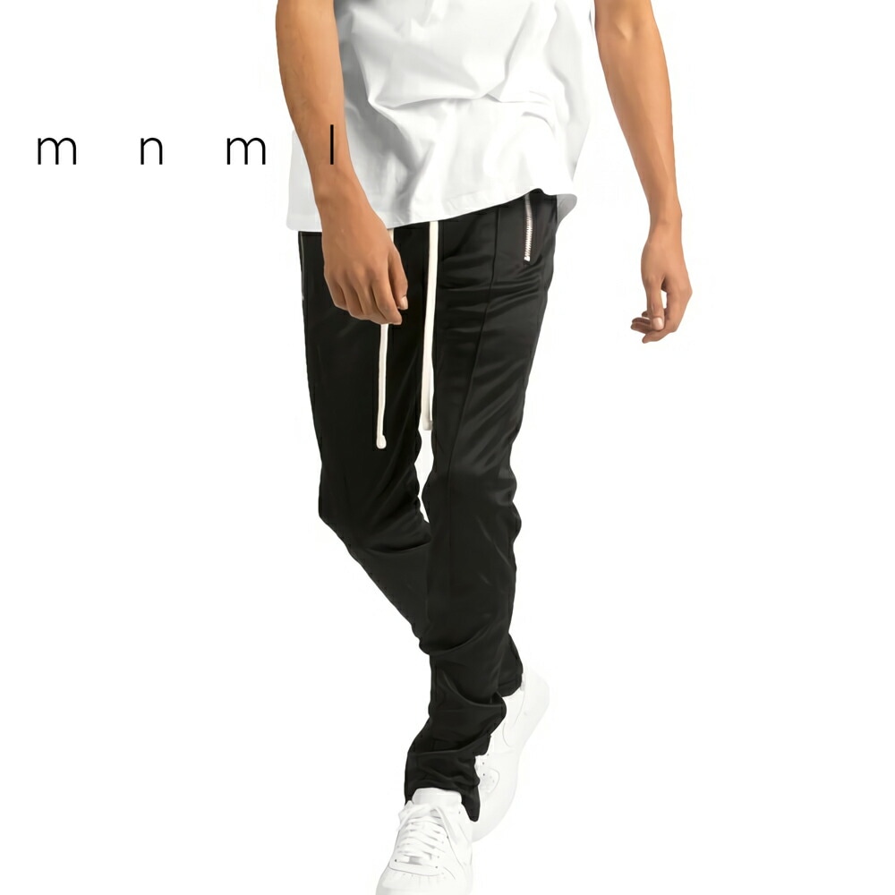 mnml ミニマル TRACK PANTS Black/Black トレンド トラックパンツ ジャージ パンツ ラインパンツ S/M/L/XL |  すべての商品 | ABLAZE-K