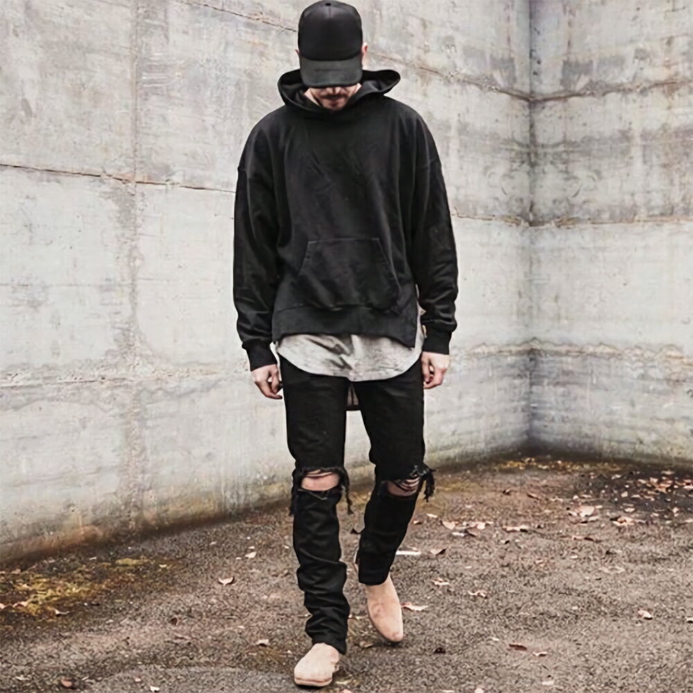 mnml ミニマル ESSENTIAL HOODIE Tan ドロップショルダー パーカー S/M