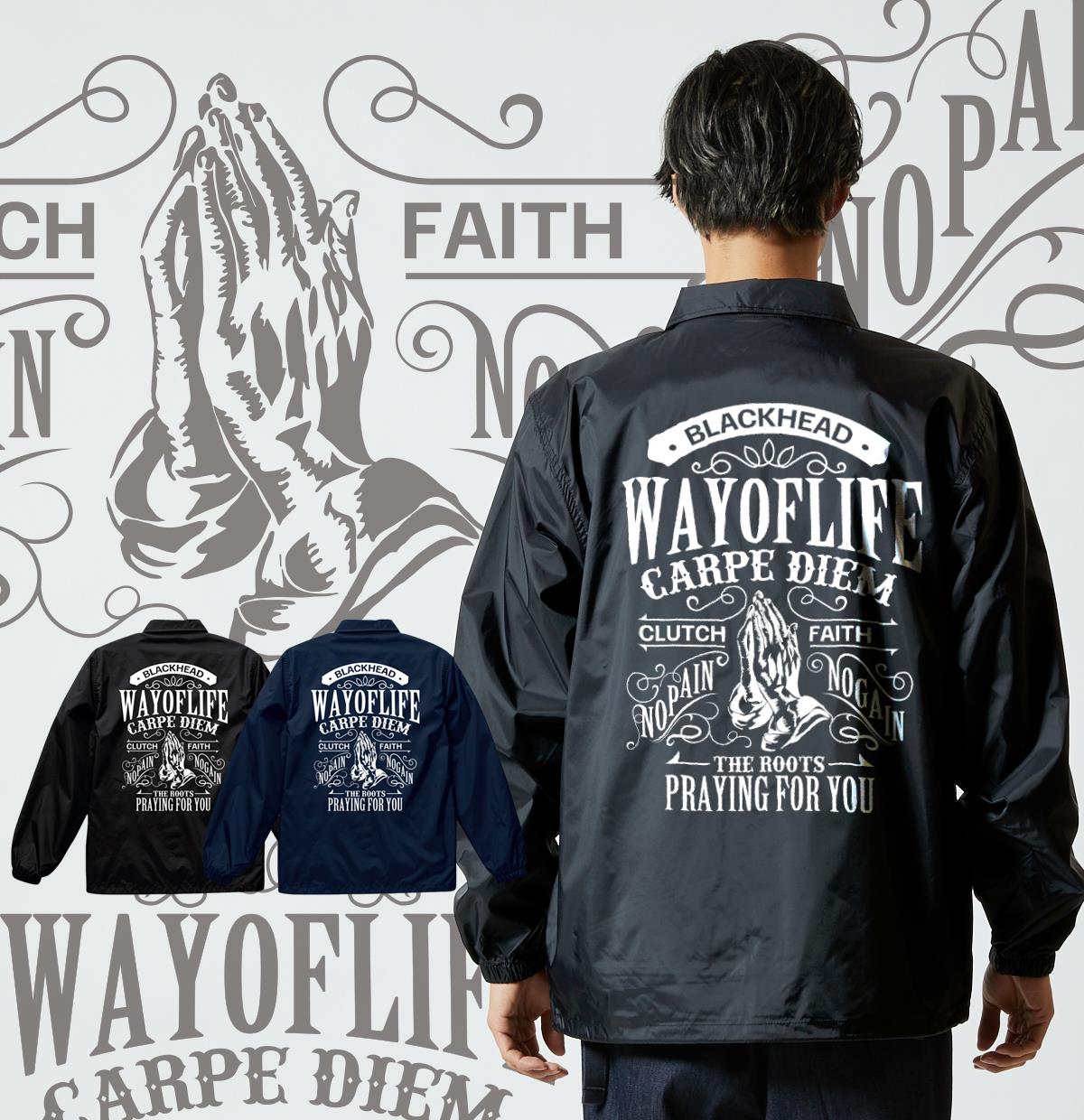 WAYOFLIFE NYLON COACH JACKET,BLACKHEAD,ブラックヘッド