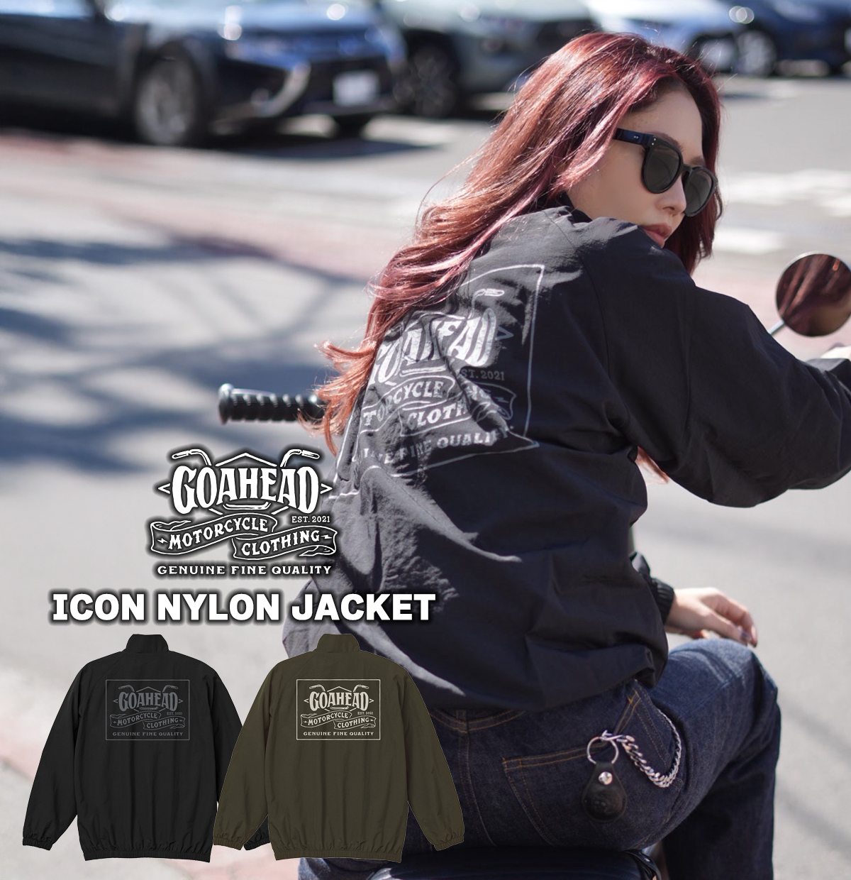 ICON NYLON JACKET,GOAHEAD,ゴーアヘッド